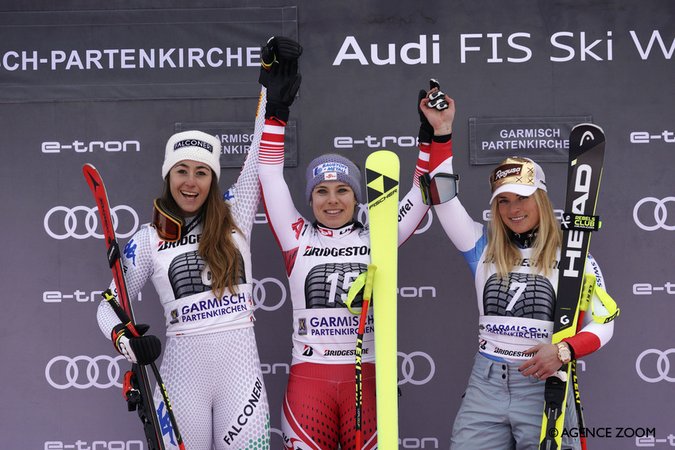 Super G Garmisch : Nicole Schmidhofer triomphe, Lara Gut-Behrami retrouve les joies du podium
