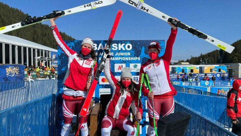 Triplé autrichien au Super-G féminin des Mondiaux juniors de Bansko!