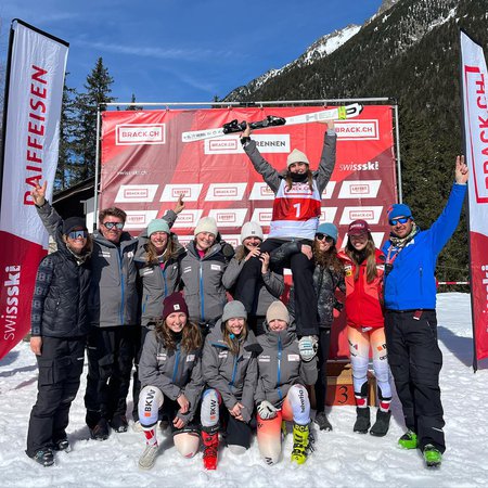 Annie Farquet et Elise Hitter sur le podium