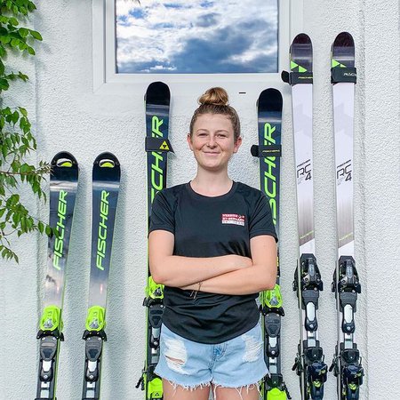 Mathilde Phillips meilleure Romande à Clavière